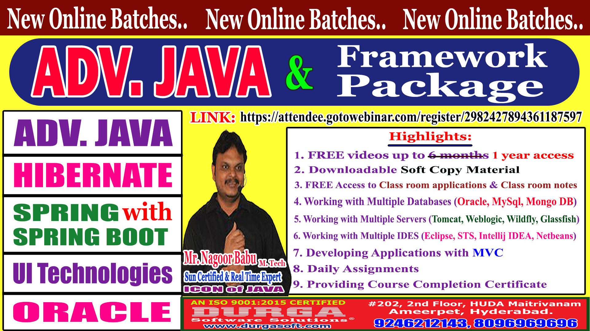spring framework by sriman sir